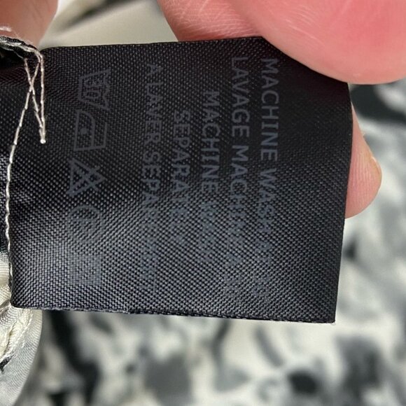 IRO Tie Dye Ikat Mini Dress Ruffle Sleeve Size Small IRO SIze 1 Light Grey White - Picture 7 of 7